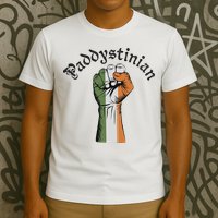 Retro Strong Paddystinian Irish Palestine Flag T-Shirt