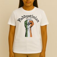 Retro Strong Paddystinian Irish Palestine Flag T-Shirt