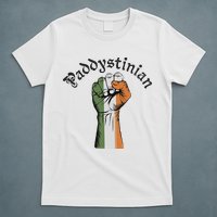 Retro Strong Paddystinian Irish Palestine Flag T-Shirt