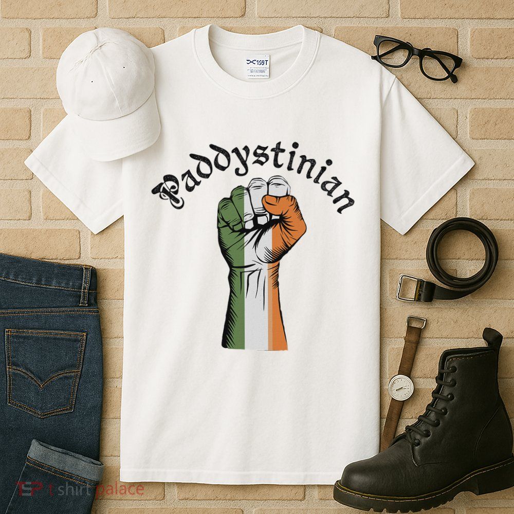 Retro Strong Paddystinian Irish Palestine Flag Tall T-Shirt