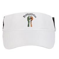 Retro Strong Paddystinian Irish Palestine Flag Adult Drive Performance Visor
