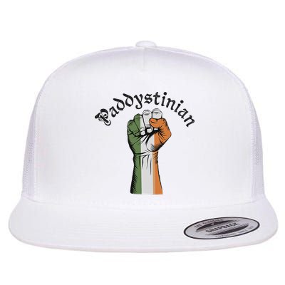 Retro Strong Paddystinian Irish Palestine Flag Flatbill Hat