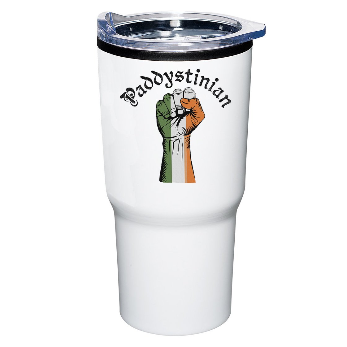 Retro Strong Paddystinian Irish Palestine Flag Tumbler