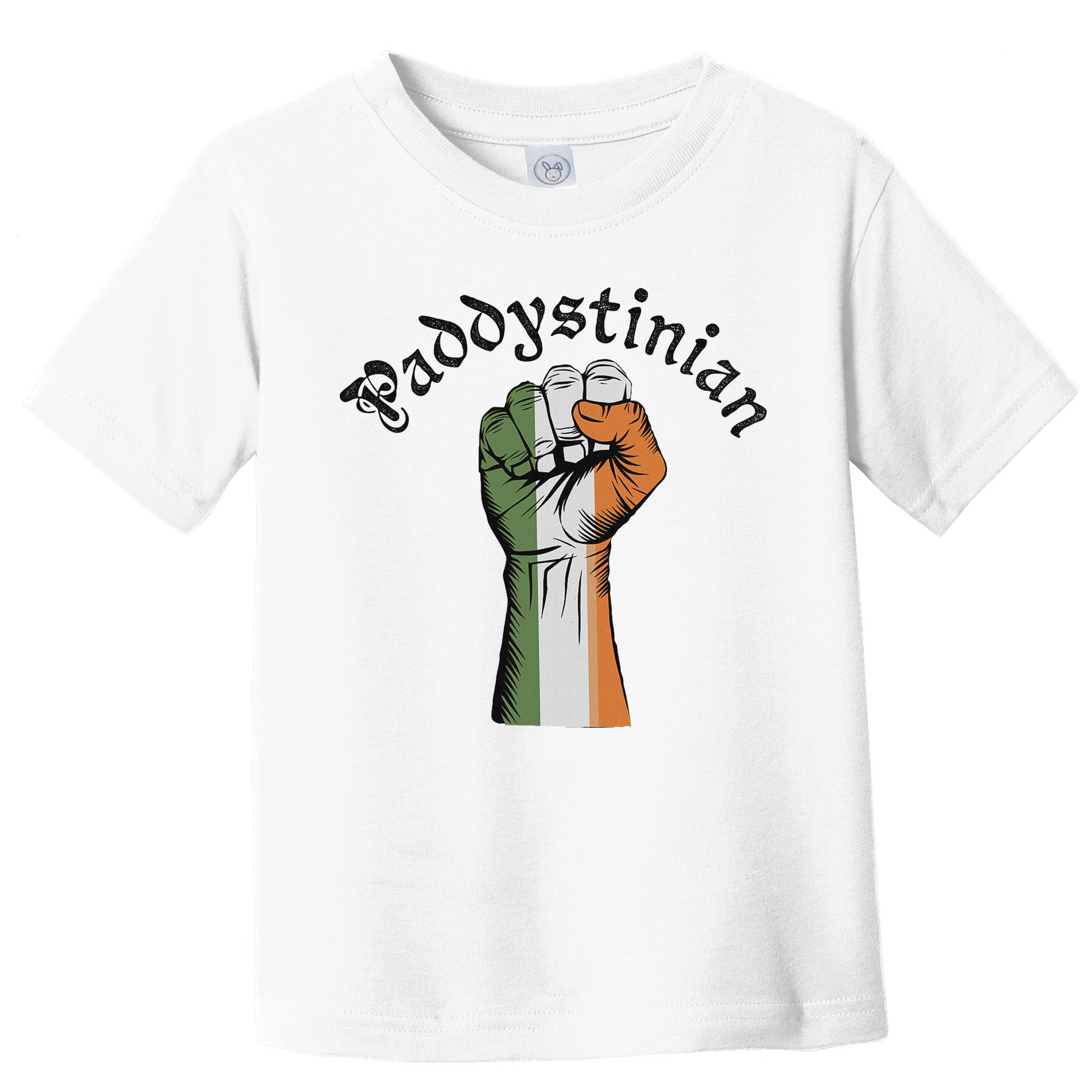 Retro Strong Paddystinian Irish Palestine Flag Toddler T-Shirt