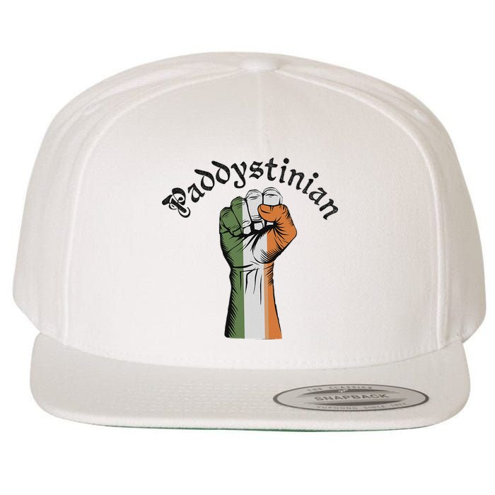 Retro Strong Paddystinian Irish Palestine Flag Wool Snapback Cap