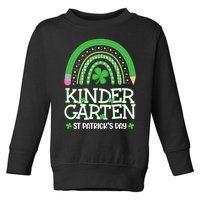 Rainbow St Patricks Day Kindergarten Teacher Wo Girl Toddler Sweatshirt