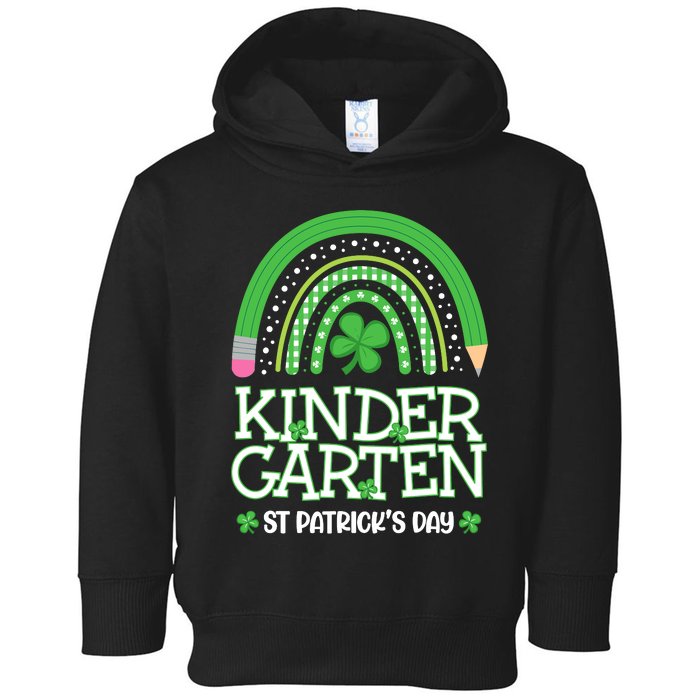 Rainbow St Patricks Day Kindergarten Teacher Wo Girl Toddler Hoodie