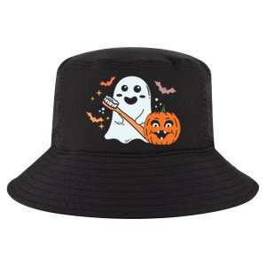 Retro Spooky Pediatric Dentist Dental Assistance Halloween Meaningful Gift Cool Comfort Performance Bucket Hat