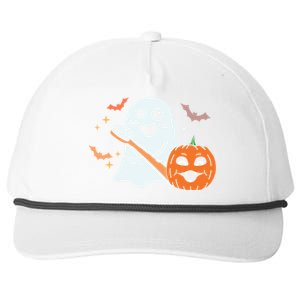 Retro Spooky Pediatric Dentist Dental Assistance Halloween Meaningful Gift Snapback Five-Panel Rope Hat