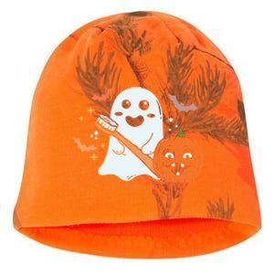 Retro Spooky Pediatric Dentist Dental Assistance Halloween Meaningful Gift Kati - Camo Knit Beanie