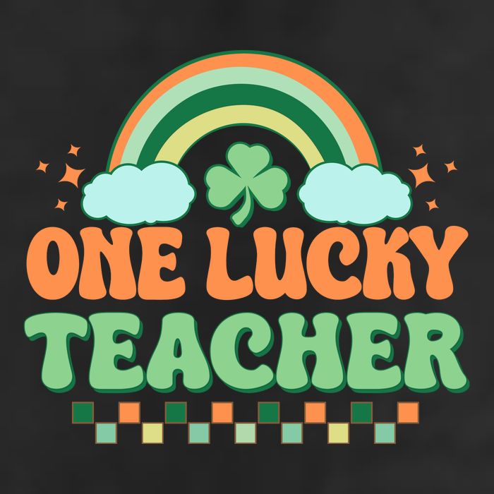 Retro St Patricks Day One Lucky Teacher Cool Comfort Performance Bucket Hat