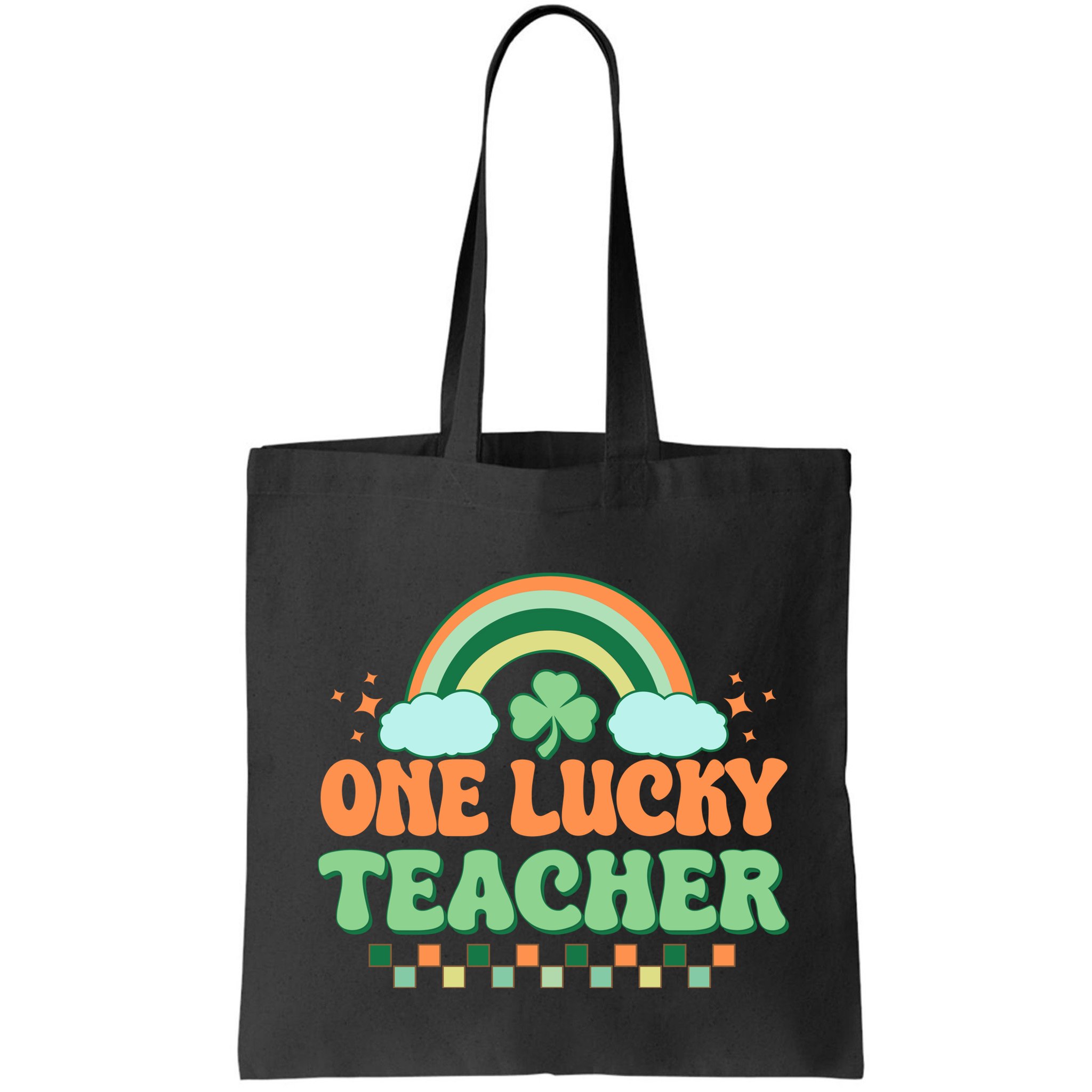 Retro St Patricks Day One Lucky Teacher Bag