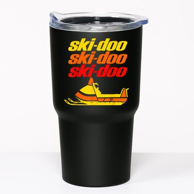 Retro Sport Quote Ski Doo Vintage Snowmobiles Funny Winter Tumbler