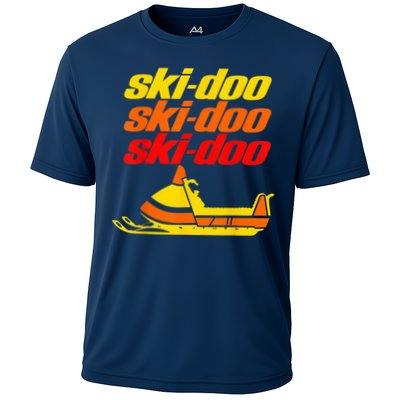Retro Sport Quote Ski Doo Vintage Snowmobiles Funny Winter Cooling Performance Crew T-Shirt