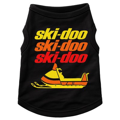 Retro Sport Quote Ski Doo Vintage Snowmobiles Funny Winter Doggie Tank