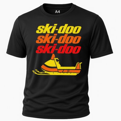 Retro Sport Quote Ski Doo Vintage Snowmobiles Funny Winter Cooling Performance Crew T-Shirt