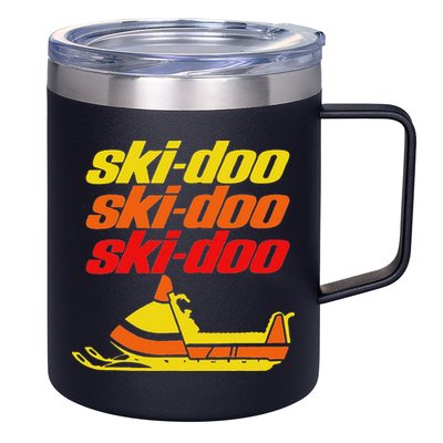 Retro Sport Quote Ski Doo Vintage Snowmobiles Funny Winter 12oz Stainless Steel Coffee Mug
