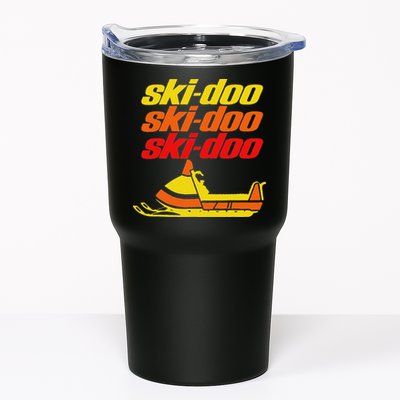 Retro Sport Quote Ski Doo Vintage Snowmobiles Funny Winter Tumbler