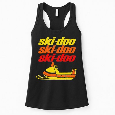 Retro Sport Quote Ski Doo Vintage Snowmobiles Funny Winter Womens Tank Top