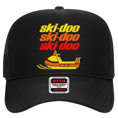 Retro Sport Quote Ski Doo Vintage Snowmobiles Funny Winter Hat