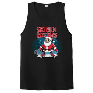 Retro Skibid.I Rizzmas Funny Santa Clause Skating Board PosiCharge Competitor Tank