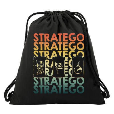Retro Stratego Repetitive Strategy Board Game Drawstring Bag