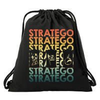 Retro Stratego Repetitive Strategy Board Game Drawstring Bag