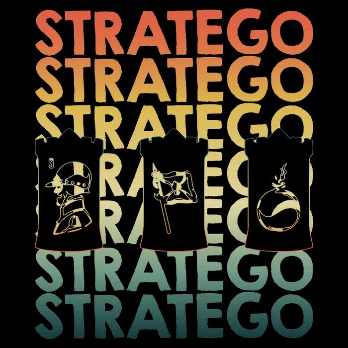 Retro Stratego Repetitive Strategy Board Game Drawstring Bag