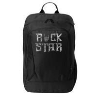 Rock Star Rock On Band Rock And Roll Concert Band City Backpack