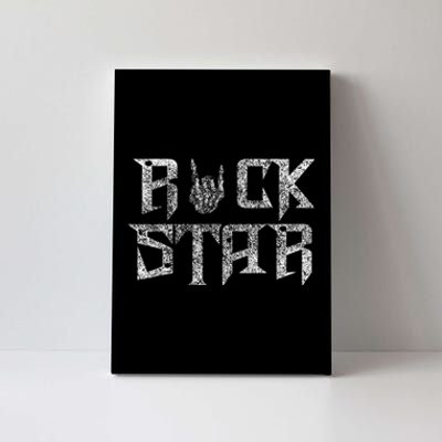 Rock Star Rock On Band Rock And Roll Concert Band Canvas