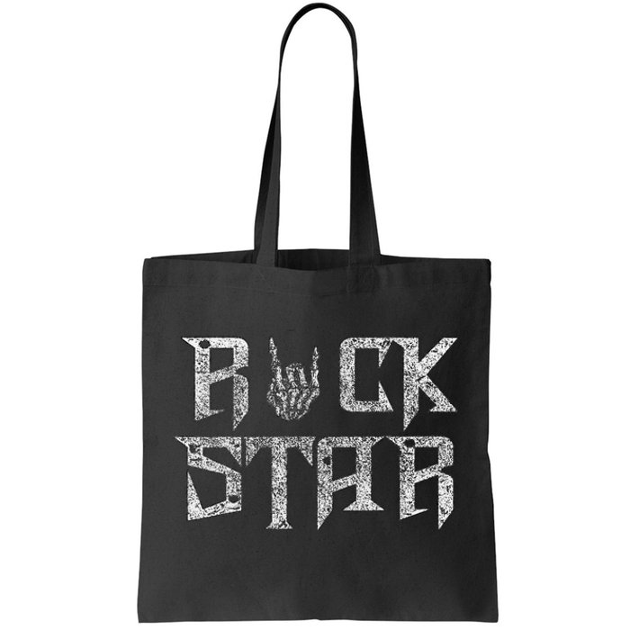 Rock Star Rock On Band Rock And Roll Concert Band Tote Bag