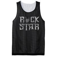 Rock Star Rock On Band Rock And Roll Concert Band Mesh Reversible Basketball Jersey Tank