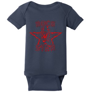 Rock Star Rock On Sign Band Hand Horns Baby Bodysuit