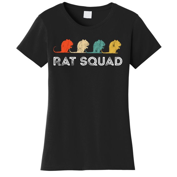 Rat Squad Retro Vintage Rat Owner Rodent Mouse Rat Lover Women's T-Shirt