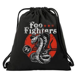 Red Snake Rock Music By Rock Off Drawstring Bag