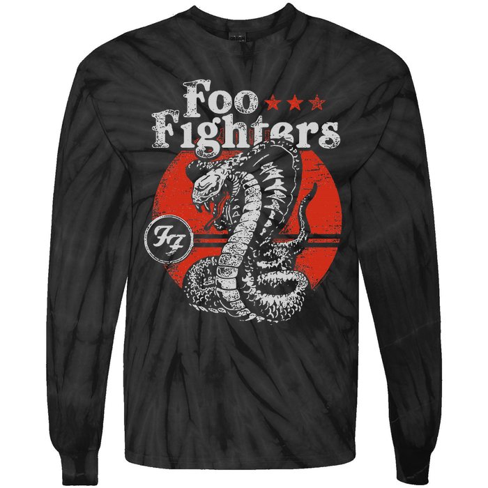 Red Snake Rock Music By Rock Off Tie-Dye Long Sleeve Shirt