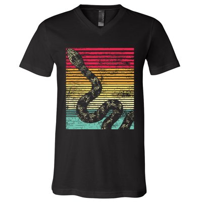 Retro Snake V-Neck T-Shirt