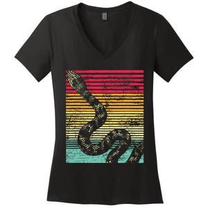 Retro Snake Women's V-Neck T-Shirt