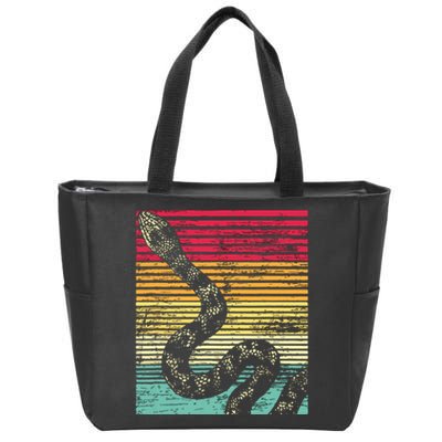 Retro Snake Zip Tote Bag