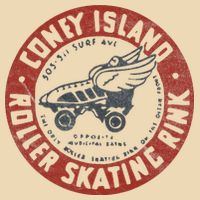 Roller Skating Rink Coney Island Brooklyn Drawstring Bag