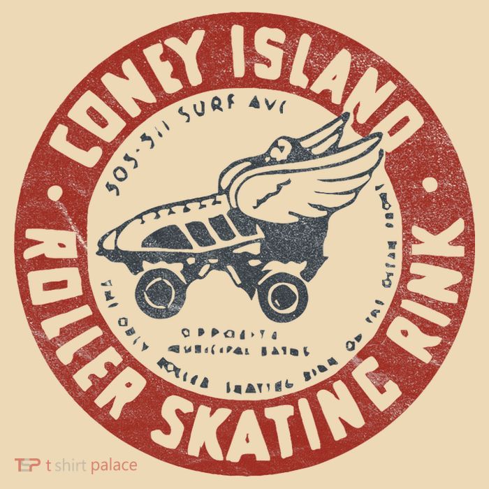 Roller Skating Rink Coney Island Brooklyn Drawstring Bag