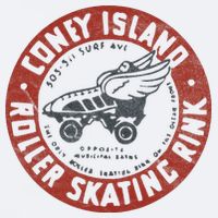 Roller Skating Rink Coney Island Brooklyn Sueded Cloud Jersey T-Shirt