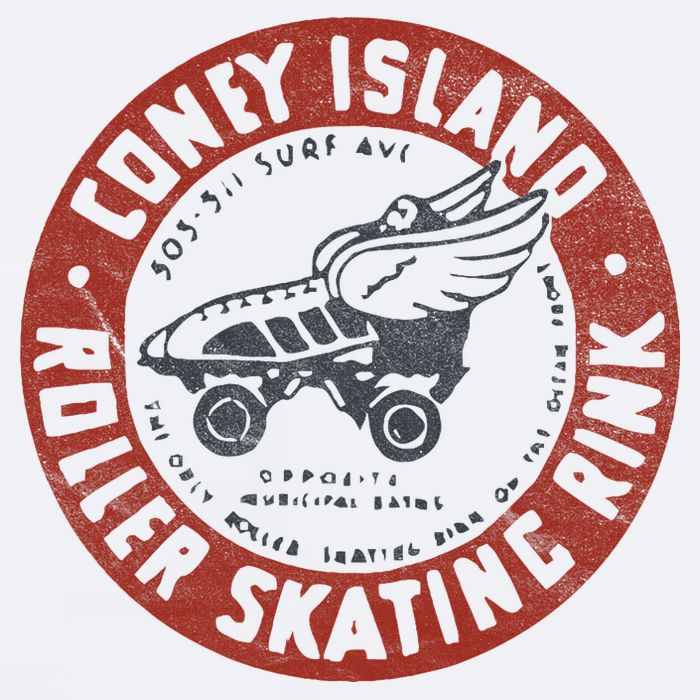Roller Skating Rink Coney Island Brooklyn Sueded Cloud Jersey T-Shirt