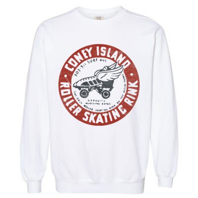 Roller Skating Rink Coney Island Brooklyn Garment-Dyed Sweatshirt