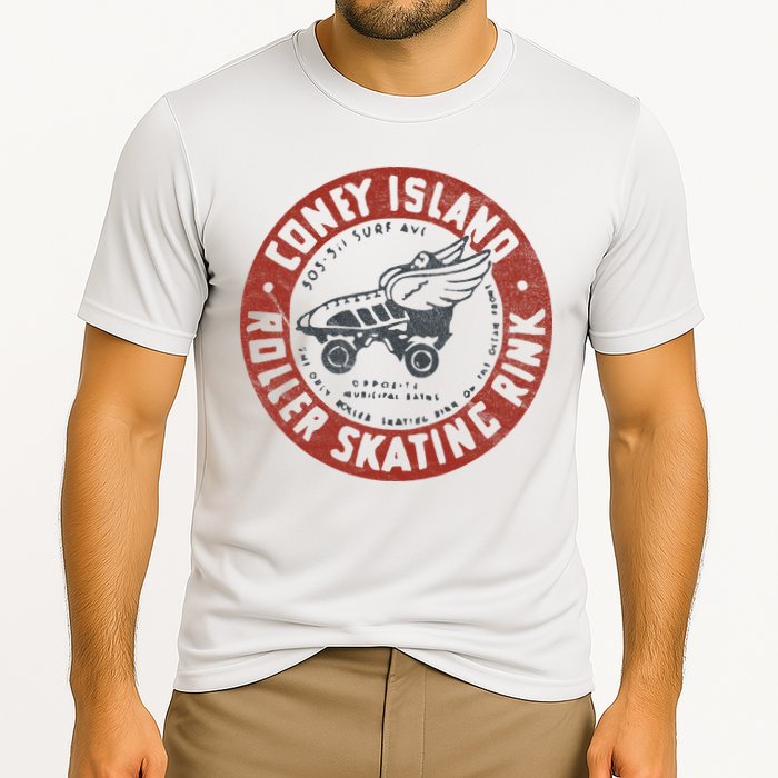 Roller Skating Rink Coney Island Brooklyn Performance Shirt