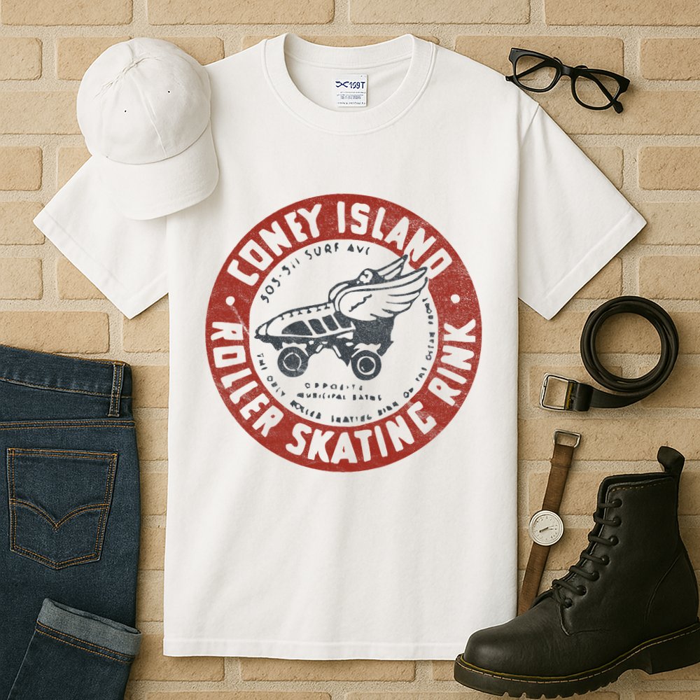 Roller Skating Rink Coney Island Brooklyn Tall T-Shirt