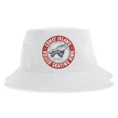Roller Skating Rink Coney Island Brooklyn Sustainable Bucket Hat