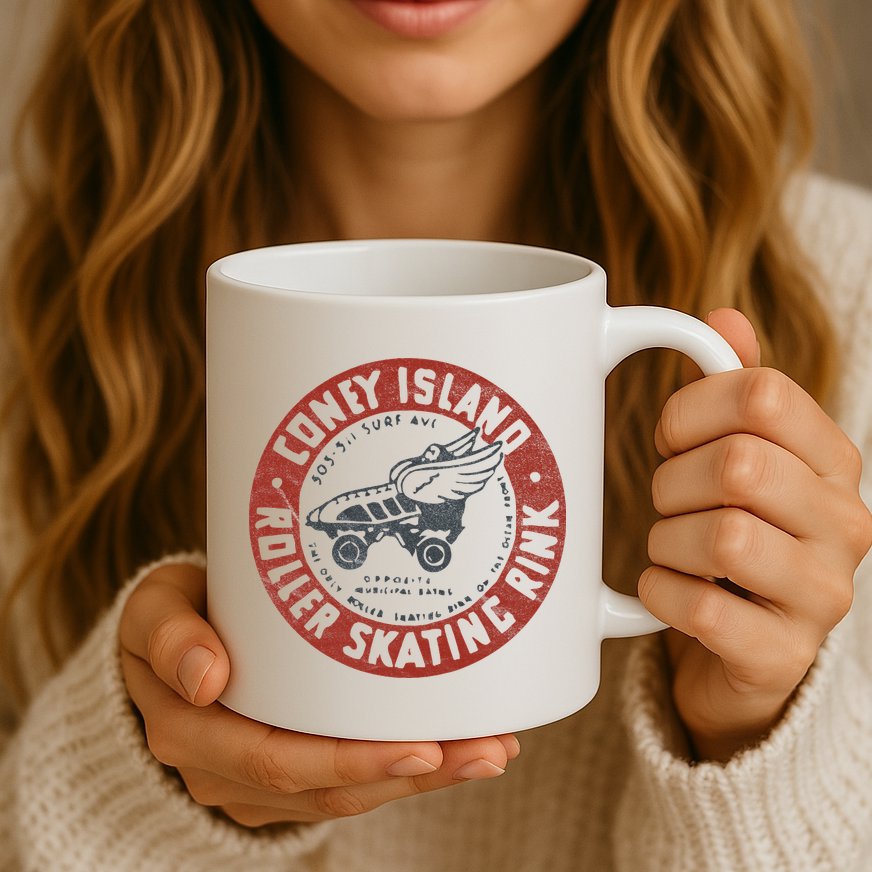 Roller Skating Rink Coney Island Brooklyn Mug