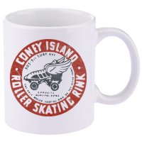 Roller Skating Rink Coney Island Brooklyn 11oz C Handle Ceramic Mug