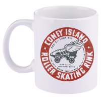 Roller Skating Rink Coney Island Brooklyn 11oz C Handle Ceramic Mug